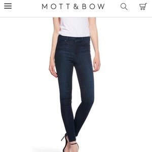 MOTT & BOW HIGH RISE SKINNY JANE JEANS - 32x30, EUC